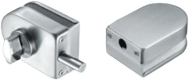 Glass Door Lock 10-D (Double, Small)